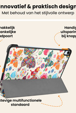 Nomfy Nomfy iPad Air 7 (11 inch) Hoesje Met Screenprotector - Vlinders