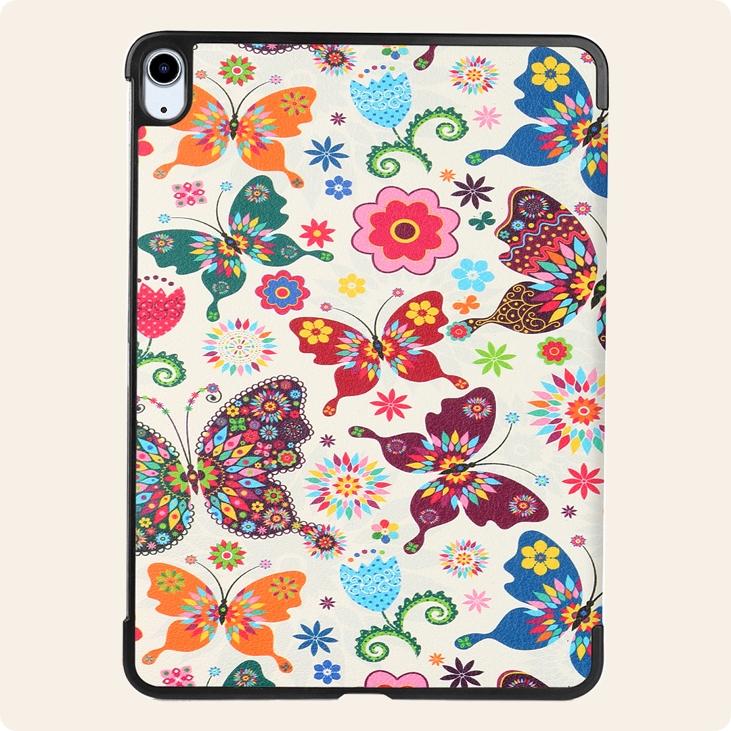 Nomfy Nomfy iPad Air 7 (11 inch) Hoesje Met Screenprotector - Vlinders