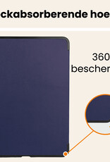 Nomfy Nomfy iPad Air 7 (11 inch) Hoesje Met Uitsparing Apple Pencil - Donkerblauw