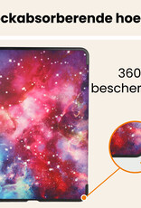 Nomfy Nomfy iPad Air 7 (11 inch) Hoesje Met Uitsparing Apple Pencil - Galaxy