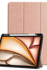 Nomfy Nomfy iPad Air 7 (11 inch) Hoesje Met Uitsparing Apple Pencil - Rose Goud