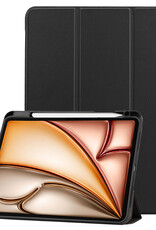 Nomfy Nomfy iPad Air 7 (11 inch) Hoesje Met Uitsparing Apple Pencil - Zwart
