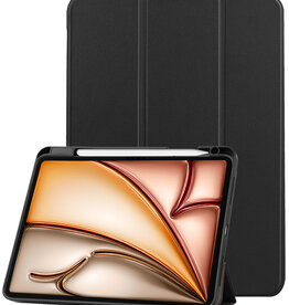 Nomfy Nomfy iPad Air 7 (11 inch) Hoesje Met Uitsparing Apple Pencil - Zwart