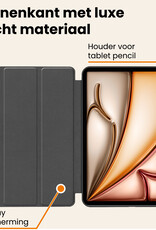 Nomfy Nomfy iPad Air 7 (11 inch) Hoesje Met Uitsparing Apple Pencil - Zwart