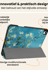 Nomfy Nomfy iPad Air 7 (11 inch) Hoesje Met Uitsparing Apple Pencil Met Screenprotector - Bloemen