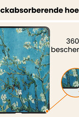 Nomfy Nomfy iPad Air 7 (11 inch) Hoesje Met Uitsparing Apple Pencil Met Screenprotector - Bloemen
