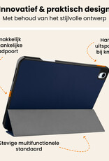 Nomfy Nomfy iPad Air 7 (11 inch) Hoesje Met Uitsparing Apple Pencil Met Screenprotector - Donkerblauw