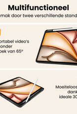 Nomfy Nomfy iPad Air 7 (11 inch) Hoesje Met Uitsparing Apple Pencil Met Screenprotector - Galaxy