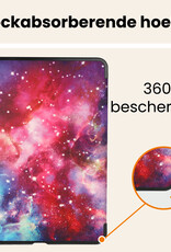 Nomfy Nomfy iPad Air 7 (11 inch) Hoesje Met Uitsparing Apple Pencil Met Screenprotector - Galaxy