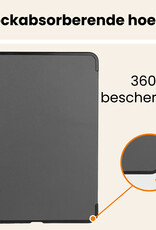 Nomfy Nomfy iPad Air 7 (11 inch) Hoesje Met Uitsparing Apple Pencil Met Screenprotector - Grijs
