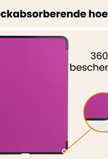 Nomfy Nomfy iPad Air 7 (11 inch) Hoesje Met Uitsparing Apple Pencil Met Screenprotector - Paars