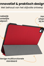 Nomfy Nomfy iPad Air 7 (11 inch) Hoesje Met Uitsparing Apple Pencil Met Screenprotector - Rood
