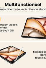 Nomfy Nomfy iPad Air 7 (11 inch) Hoesje Met Uitsparing Apple Pencil Met Screenprotector - Don't Touch