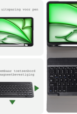 BASEY. BASEY. iPad Air 7 (11 inch) Toetsenbordhoes Met Screenprotector - Zwart