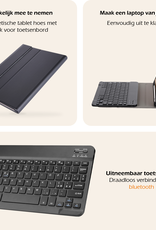 Nomfy Nomfy iPad Air 7 (11 inch) Toetsenbordhoes Met Screenprotector - Zwart