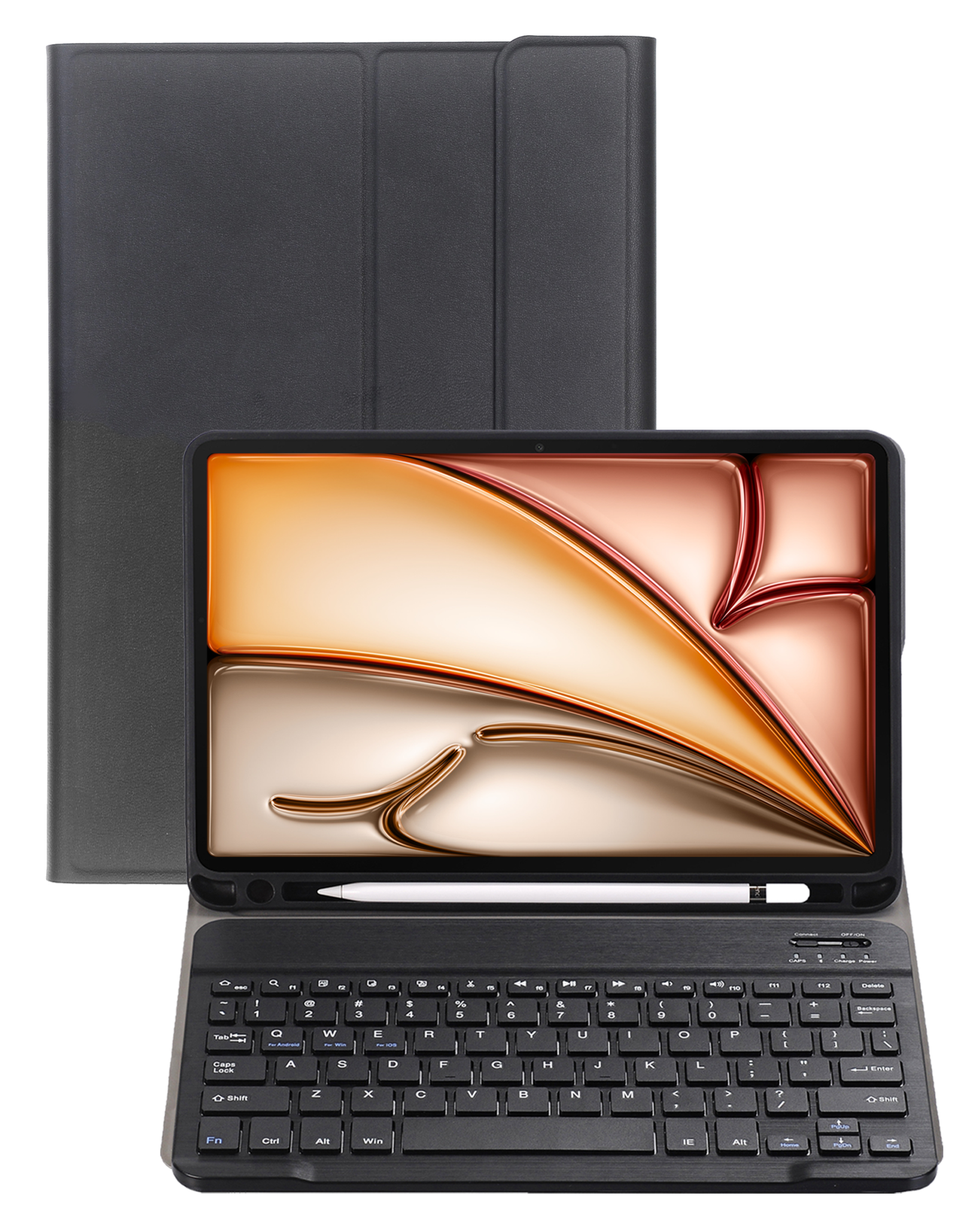 Nomfy Nomfy iPad Air 7 (13 inch) Toetsenbordhoes - Zwart