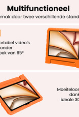 Nomfy Nomfy iPad Air 7 (11 inch) Kinderhoes Met Screenprotector - Oranje