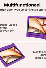 Nomfy Nomfy iPad Air 7 (11 inch) Kinderhoes Met Screenprotector - Paars