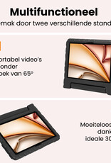 Nomfy Nomfy iPad Air 7 (11 inch) Kinderhoes Met Screenprotector - Zwart