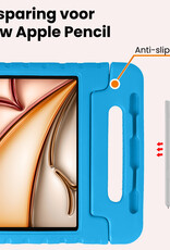 Nomfy Nomfy iPad Air 7 (11 inch) Kinderhoes Met 2x Screenprotector - Blauw