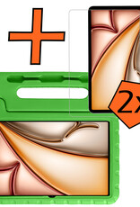 Nomfy Nomfy iPad Air 7 (11 inch) Kinderhoes Met 2x Screenprotector - Groen