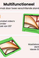 Nomfy Nomfy iPad Air 7 (11 inch) Kinderhoes Met 2x Screenprotector - Groen