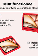 Nomfy Nomfy iPad Air 7 (11 inch) Kinderhoes Met 2x Screenprotector - Rood