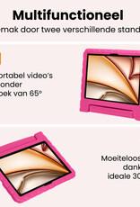 Nomfy Nomfy iPad Air 7 (11 inch) Kinderhoes Met 2x Screenprotector - Roze