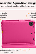 Nomfy Nomfy iPad Air 7 (11 inch) Kinderhoes Met 2x Screenprotector - Roze