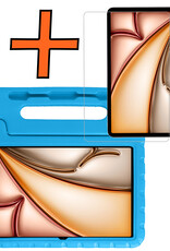 Nomfy Nomfy iPad Air 7 (13 inch) Kinderhoes Met Screenprotector - Blauw