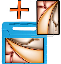 Nomfy Nomfy iPad Air 7 (13 inch) Kinderhoes Met Screenprotector - Blauw