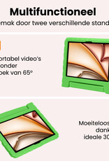 Nomfy Nomfy iPad Air 7 (13 inch) Kinderhoes Met Screenprotector - Groen