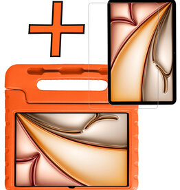 Nomfy Nomfy iPad Air 7 (13 inch) Kinderhoes Met Screenprotector - Oranje