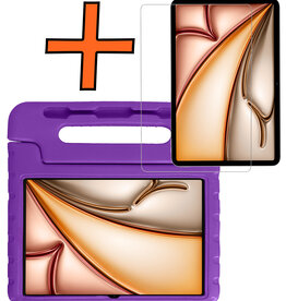 Nomfy Nomfy iPad Air 7 (13 inch) Kinderhoes Met Screenprotector - Paars