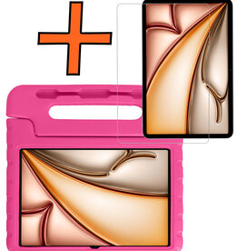 Nomfy Nomfy iPad Air 7 (13 inch) Kinderhoes Met Screenprotector - Roze