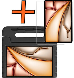 Nomfy Nomfy iPad Air 7 (13 inch) Kinderhoes Met Screenprotector - Zwart