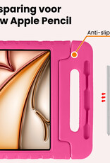 Nomfy Nomfy iPad Air 7 (13 inch) Kinderhoes Met 2x Screenprotector - Roze