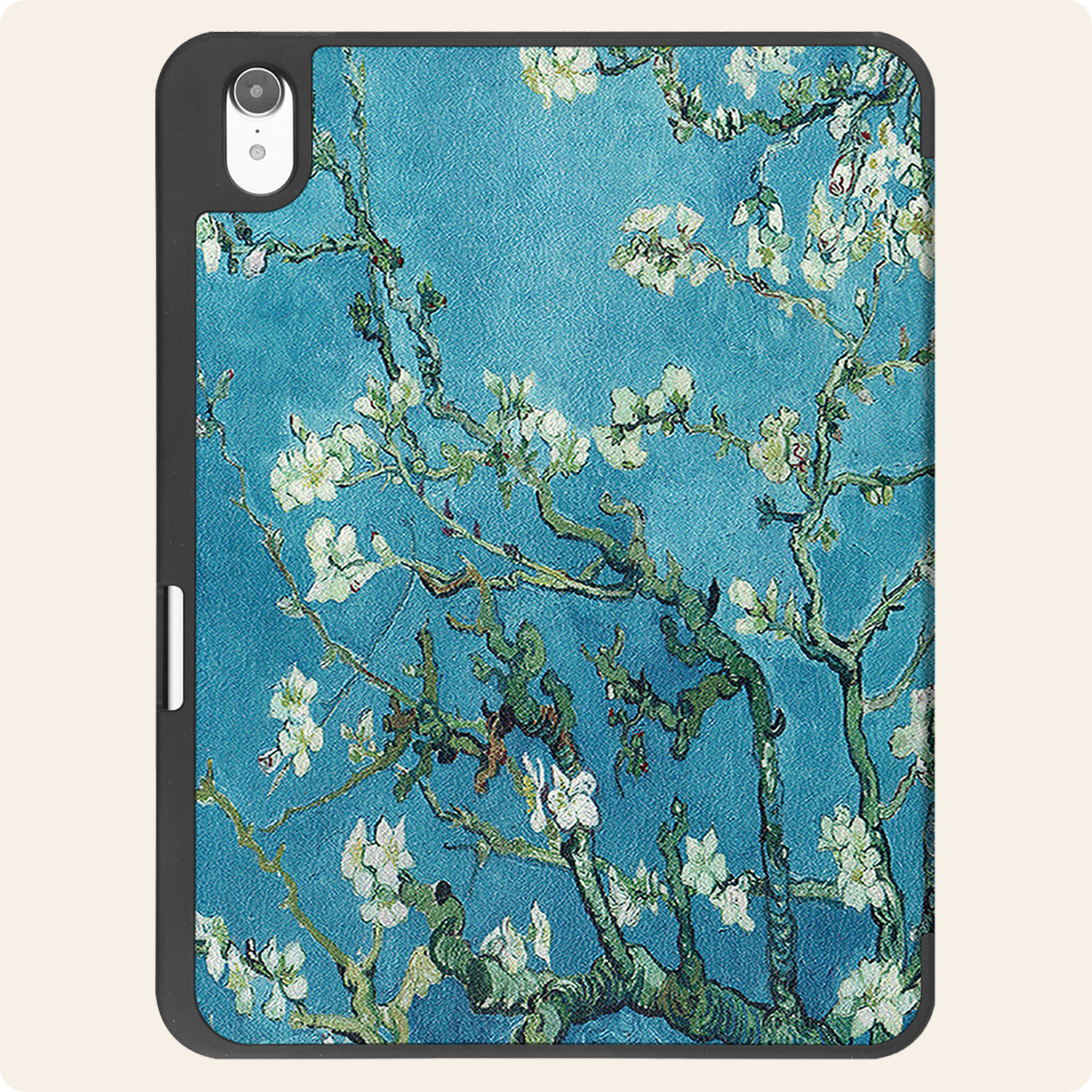 Nomfy Nomfy iPad 11 2025 Hoesje Met Uitsparing Apple Pencil - Bloesem