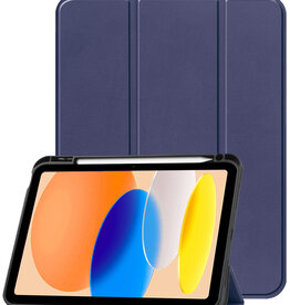 Nomfy Nomfy iPad 11 2025 Hoesje Met Uitsparing Apple Pencil - Donkerblauw