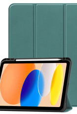 Nomfy Nomfy iPad 11 2025 Hoesje Met Uitsparing Apple Pencil - Donkergroen