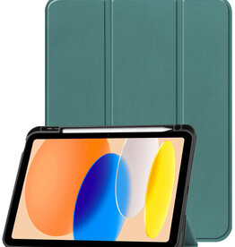 Nomfy Nomfy iPad 11 2025 Hoesje Met Uitsparing Apple Pencil - Donkergroen