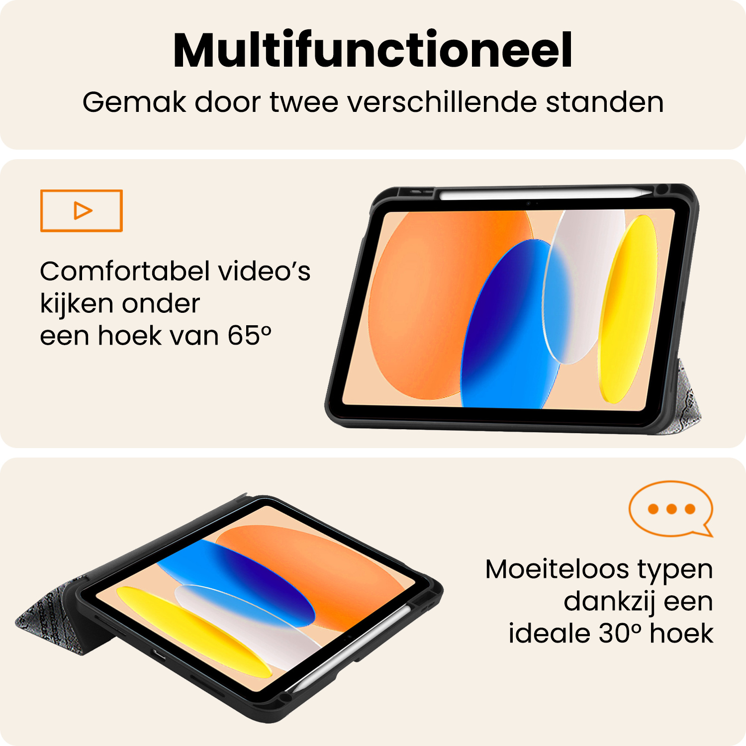 Nomfy Nomfy iPad 11 2025 Hoesje Met Uitsparing Apple Pencil - Eiffeltoren
