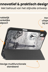 Nomfy Nomfy iPad 11 2025 Hoesje Met Uitsparing Apple Pencil - Eiffeltoren