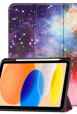 Nomfy Nomfy iPad 11 2025 Hoesje Met Uitsparing Apple Pencil - Galaxy