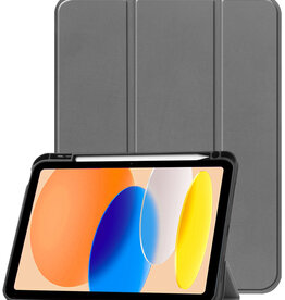 Nomfy Nomfy iPad 11 2025 Hoesje Met Uitsparing Apple Pencil - Grijs