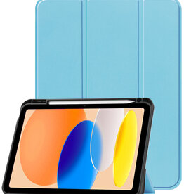 Nomfy Nomfy iPad 11 2025 Hoesje Met Uitsparing Apple Pencil - Lichtblauw