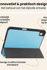 Nomfy Nomfy iPad 11 2025 Hoesje Met Uitsparing Apple Pencil - Lichtblauw