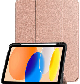 Nomfy Nomfy iPad 11 2025 Hoesje Met Uitsparing Apple Pencil - Rose Goud