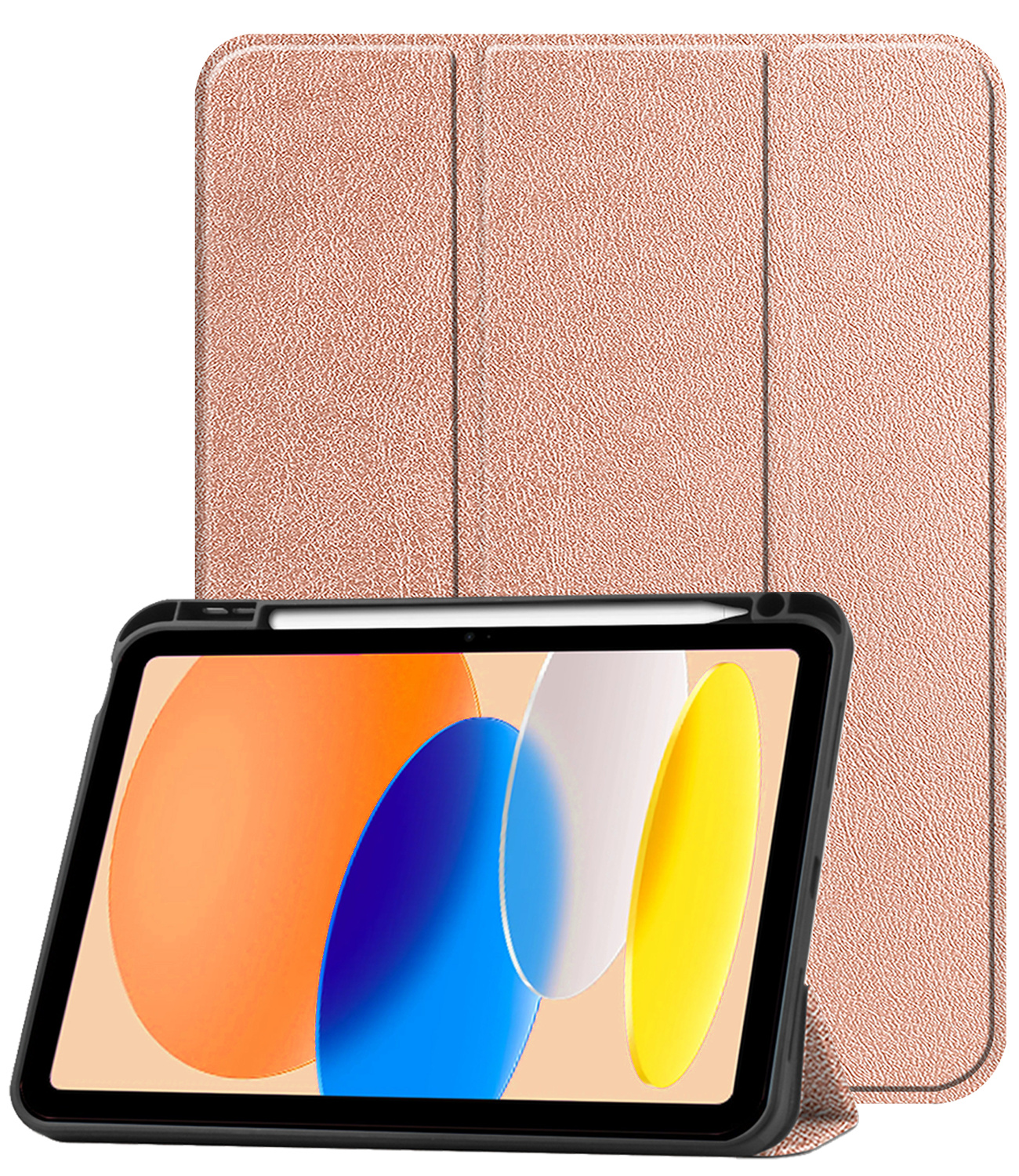 Nomfy Nomfy iPad 11 2025 Hoesje Met Uitsparing Apple Pencil - Rose Goud