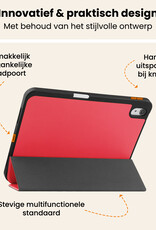 Nomfy Nomfy iPad 11 2025 Hoesje Met Uitsparing Apple Pencil - Rood